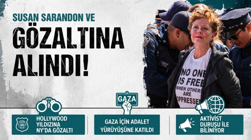 Gazze İçin Sokağa Çıkan Hollywood Yıldızları Gözaltına Alındı