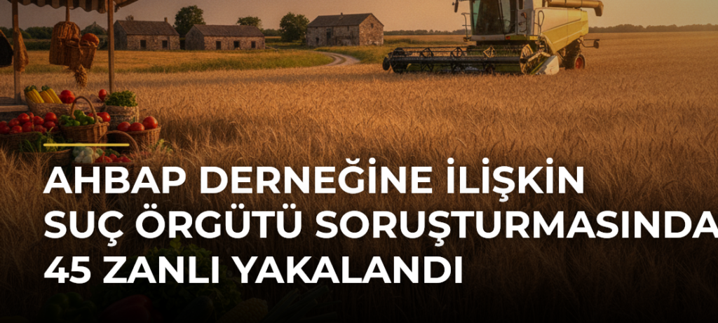 Ahbap Derneğine ilişkin suç örgütü soruşturmasında 45 zanlı yakalandı