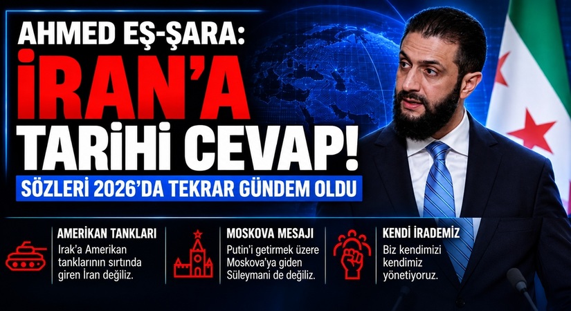 AHMED EŞ-ŞARA’DAN İRAN’A SERT SÖZLER