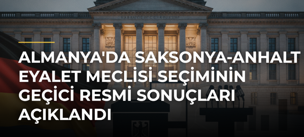 Almanya’da Saksonya-Anhalt Eyalet Meclisi Seçiminin Geçici Resmi Sonuçları Açıklandı