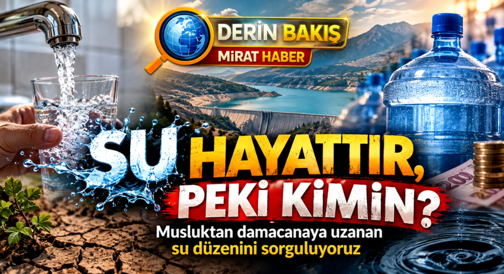 SU HAYATTIR, PEKİ KİMİN? Musluktan Damacanaya Uzanan Su Düzenini Sorguluyoruz