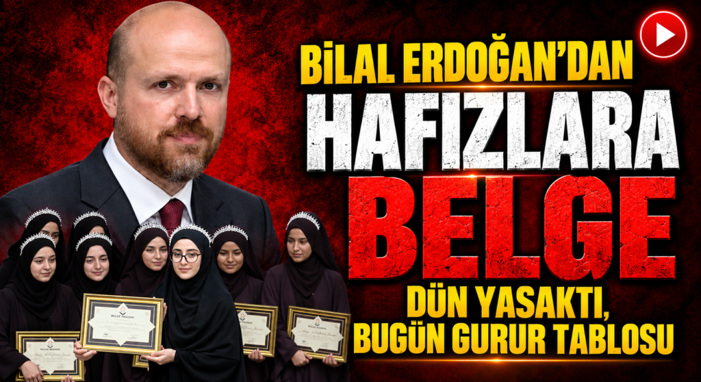 Bilal Erdoğan, Hafız Gençlere Belgelerini Takdim Etti
