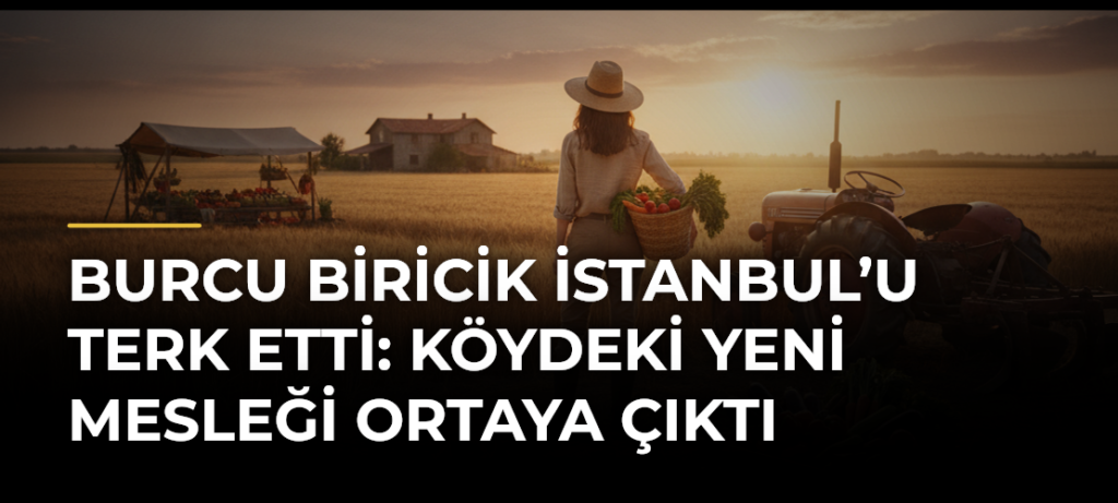 Burcu Biricik İstanbul’u terk etti: Köydeki yeni mesleği ortaya çıktı