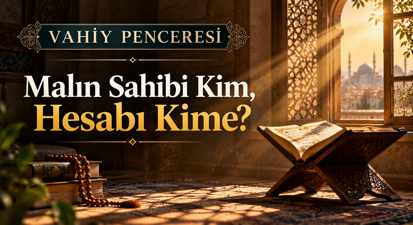 VAHİY PENCERESİ/ Malın Sahibi Kim, Hesabı Kime?