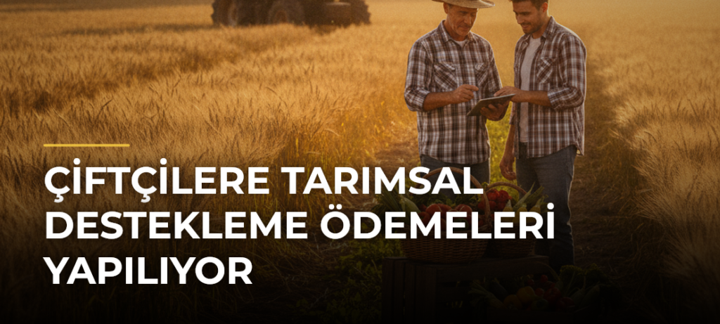 Çiftçilere Tarımsal Destekleme Ödemeleri Yapılıyor