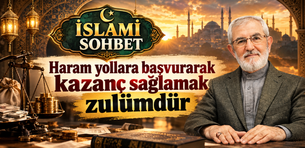 HARAM YOLLARA BAŞVURARAK KAZANÇ SAĞLAMAK ZULÜMDÜR