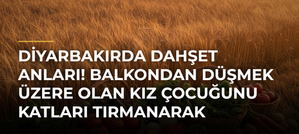Diyarbakırda dahşet anları! Balkondan düşmek üzere olan kız çocuğunu katları tırmanarak kurtardı