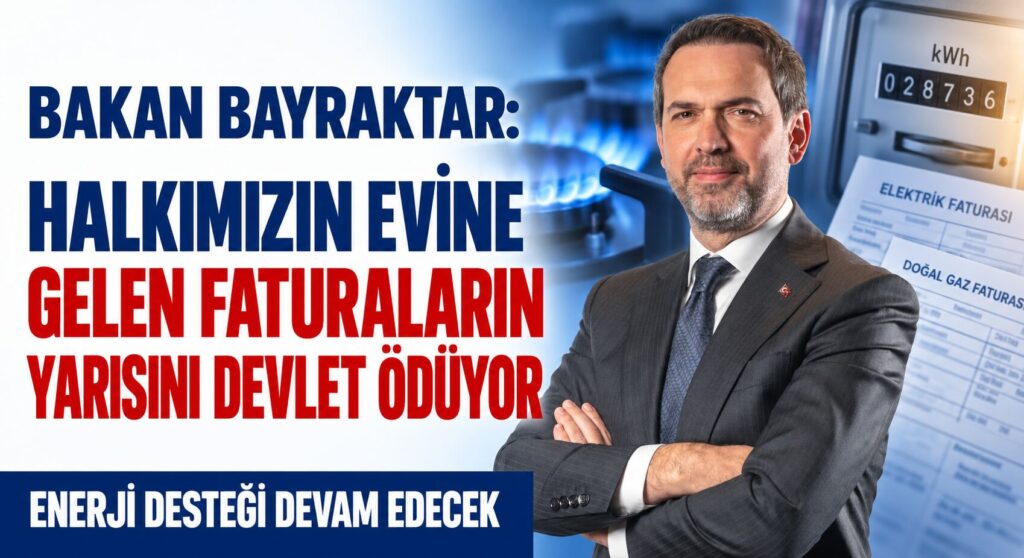 DOĞALGAZ FATURALARIN YARISINI DEVLET ÖDÜYOR