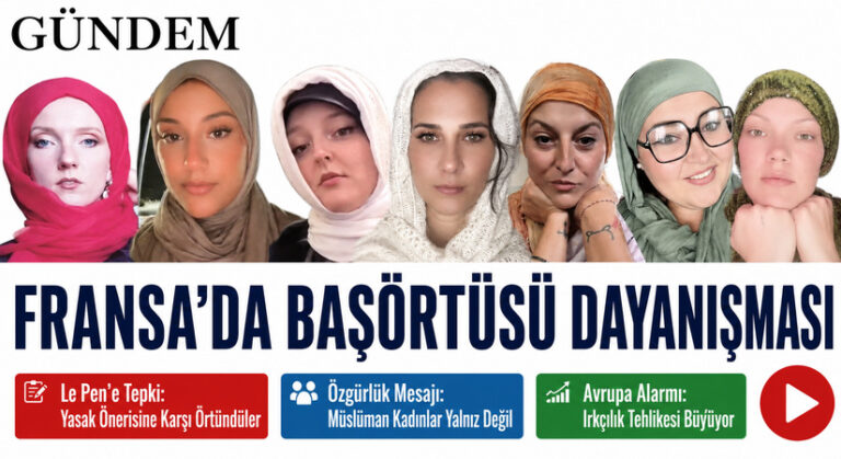 Fransa’da, Müslüman Kadınlara Destek İçin Örtündüler