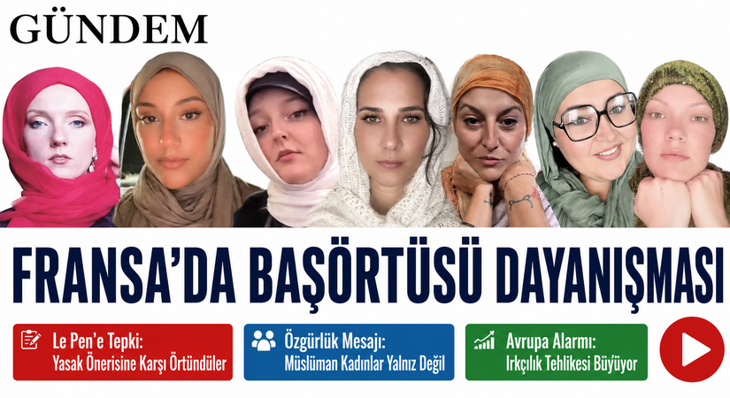Fransa’da, Müslüman Kadınlara Destek İçin Örtündüler