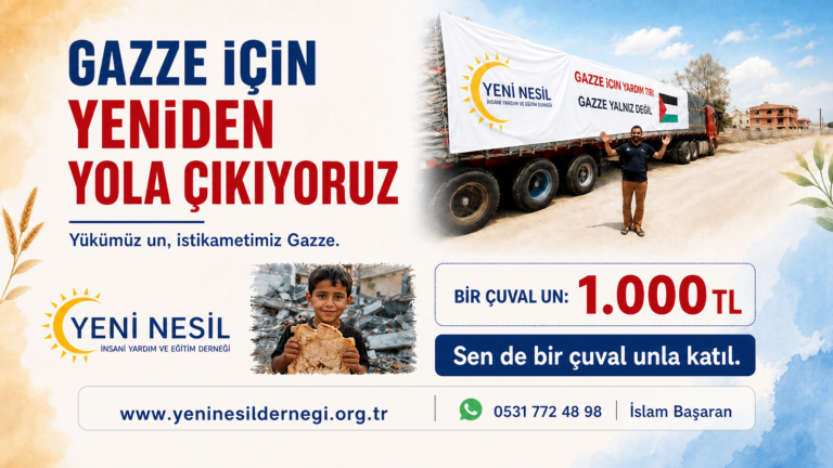 GAZZE İÇİN YENİDEN YOLA ÇIKIYORUZ