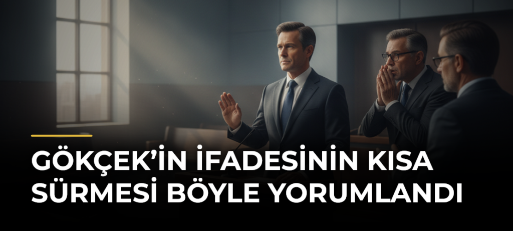 Gökçek’in ifadesinin kısa sürmesi böyle yorumlandı