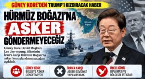 Hürmüz Boğazı’na Asker Göndermeyeceğiz