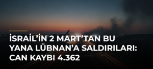 İsrail’in 2 Mart’tan Bu Yana Lübnan’a Saldırıları: Can Kaybı 4.362