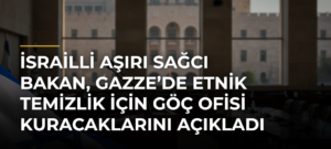 İsrailli Aşırı Sağcı Bakan, Gazze’de Etnik Temizlik İçin Göç Ofisi Kuracaklarını Açıkladı