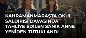 Kahramanmaraşta okul saldırısı davasında tahliye edilen sanık anne yeniden tutuklandı