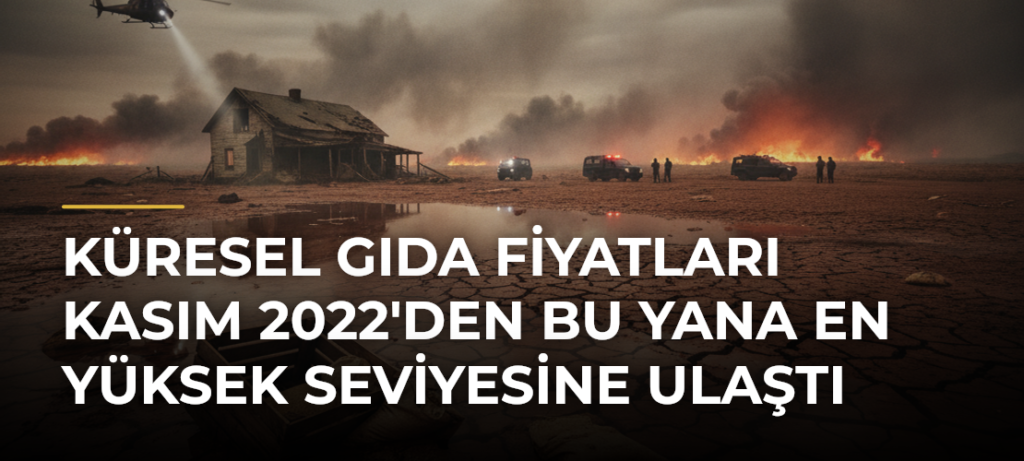 Küresel gıda fiyatları Kasım 2022’den bu yana en yüksek seviyesine ulaştı