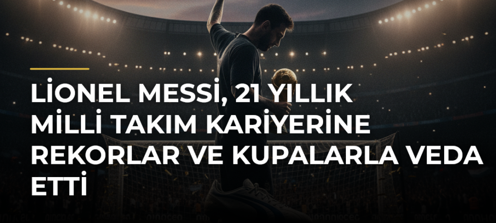 Lionel Messi, 21 yıllık milli takım kariyerine rekorlar ve kupalarla veda etti