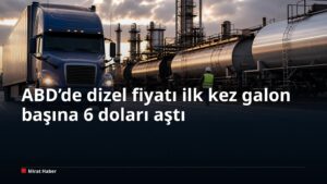 ABD’de dizel fiyatı ilk kez galon başına 6 doları aştı
