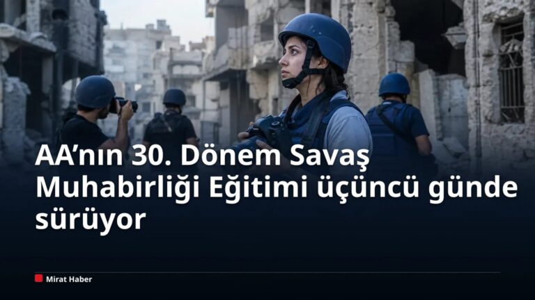 AA’nın 30. Dönem Savaş Muhabirliği Eğitimi üçüncü günde sürüyor