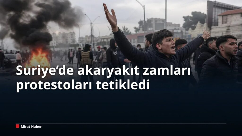Suriye’de akaryakıt zamları protestoları tetikledi