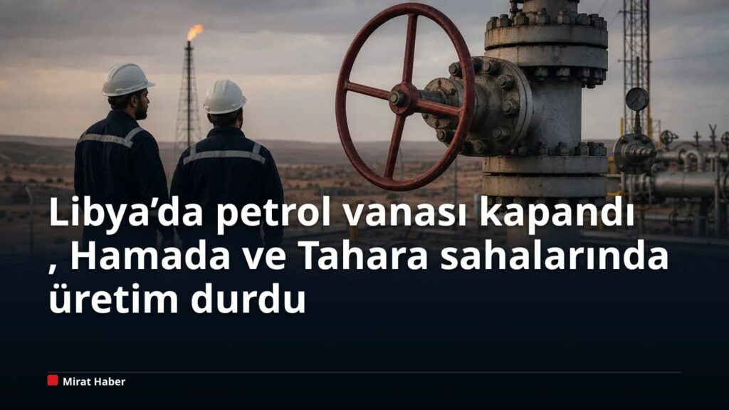 Libya’da petrol vanası kapandı, Hamada ve Tahara sahalarında üretim durdu