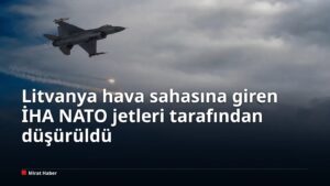 Litvanya hava sahasına giren İHA NATO jetleri tarafından düşürüldü