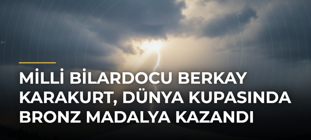 Milli bilardocu Berkay Karakurt, Dünya Kupasında bronz madalya kazandı