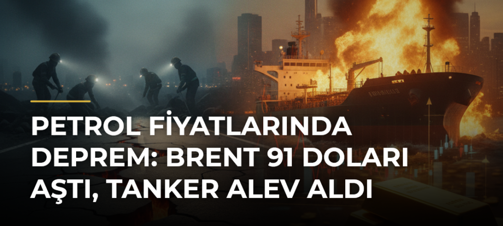 Petrol fiyatlarında deprem: Brent 91 doları aştı, tanker alev aldı