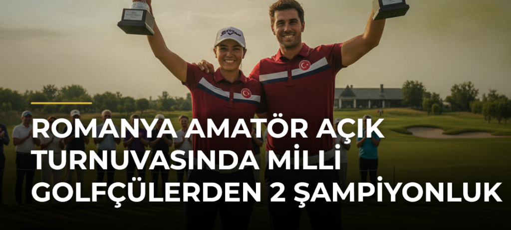 Romanya Amatör Açık Turnuvasında milli golfçülerden 2 şampiyonluk