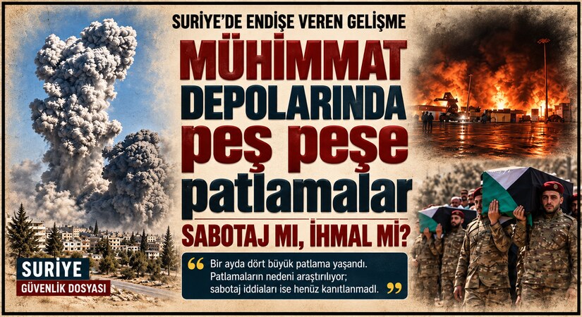 Suriye’de Peş Peşe patlamalar: Sabotaj mı, İhmal mi?