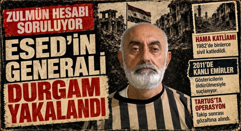 ESED REJİMİNİN GENERALİ DURGAM YAKALANDI