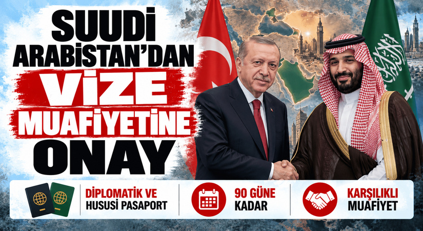 SUUDİ ARABİSTAN’DAN TÜRKİYE’YE VİZE MUAFİYETİ