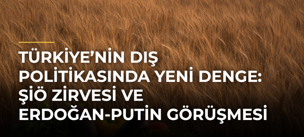 Türkiye’nin dış politikasında yeni denge: ŞİÖ Zirvesi ve Erdoğan-Putin görüşmesi