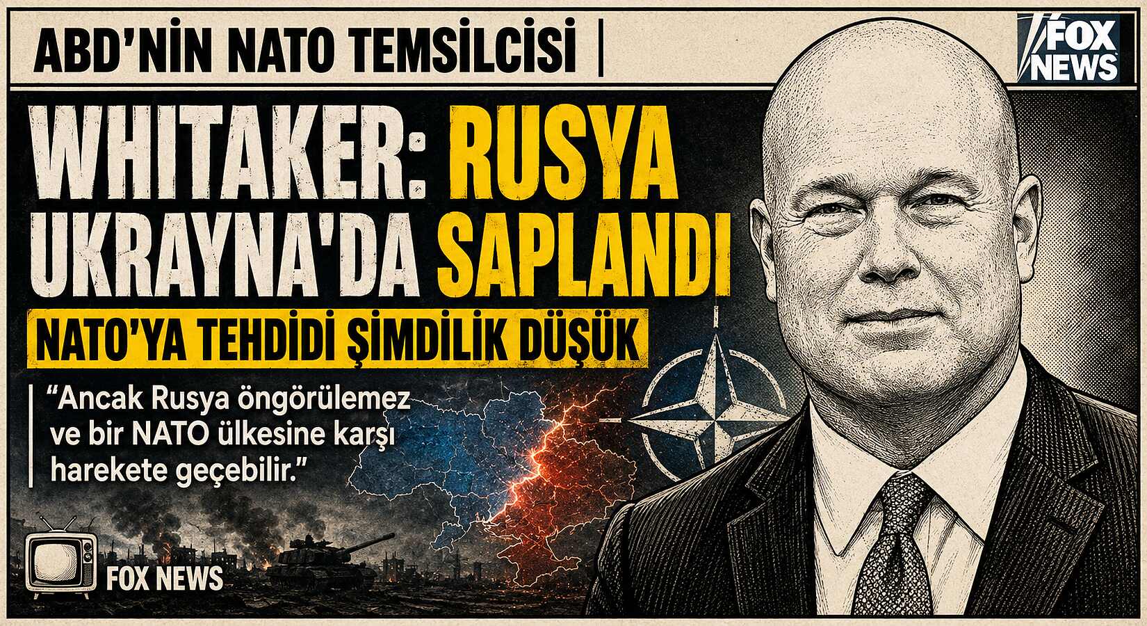NATO Temsilcisi Whitaker: Rusya Ukrayna’da Saplandı