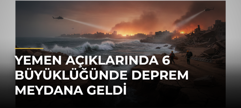 Yemen açıklarında 6 büyüklüğünde deprem meydana geldi