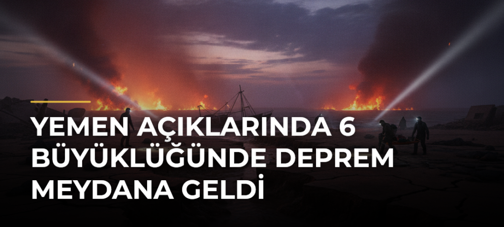 Yemen açıklarında 6 büyüklüğünde deprem meydana geldi