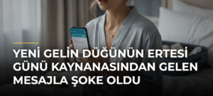 Yeni gelin düğünün ertesi günü kaynanasından gelen mesajla şoke oldu