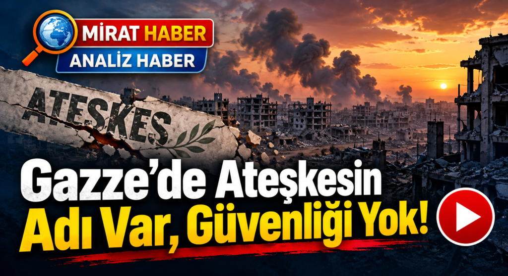 Gazze’de Ateşkesin Adı Var, Güvenliği Yok!