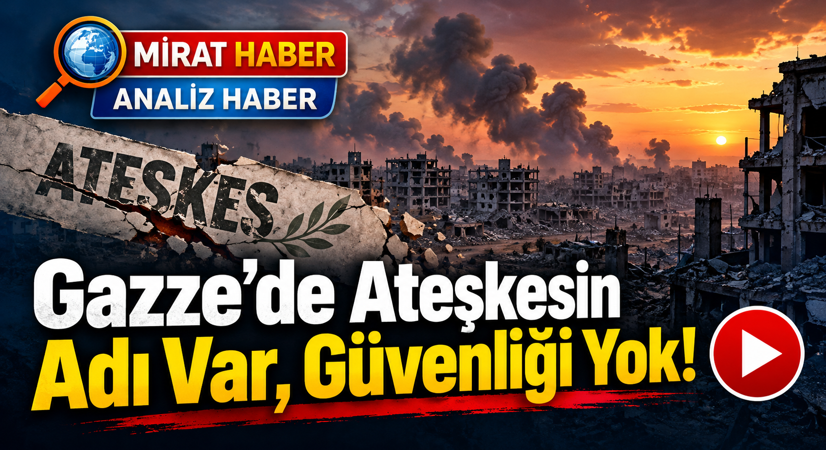 Gazze’de Ateşkesin Adı Var, Güvenliği Yok!