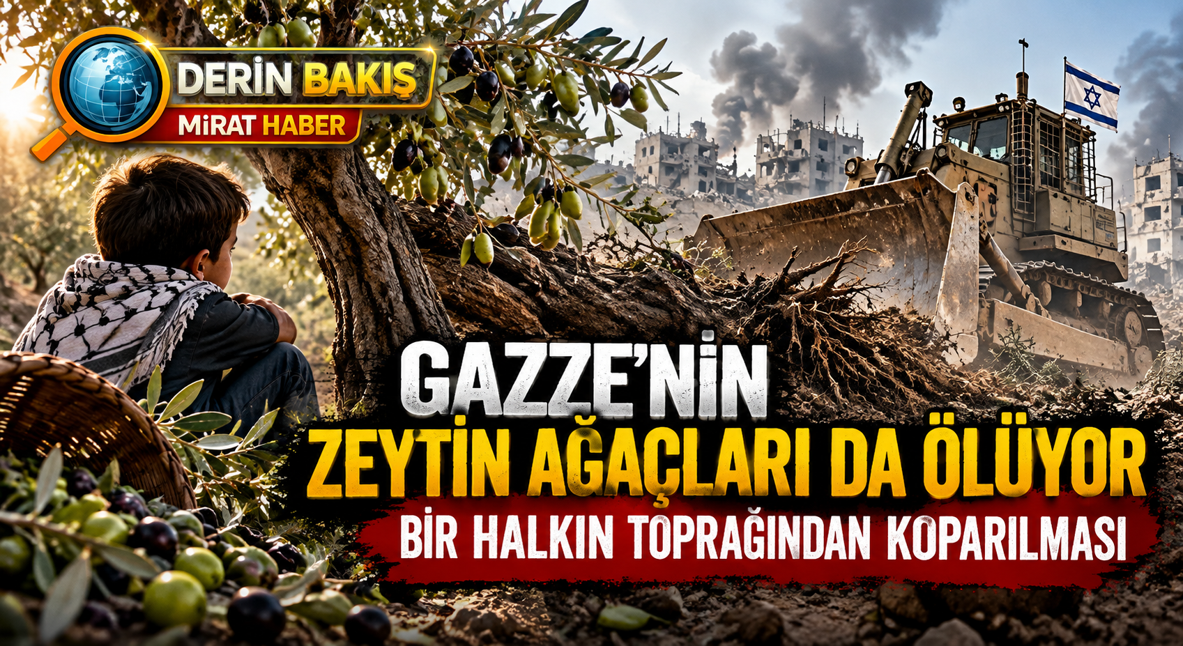 Gazze’nin Zeytin Ağaçları da Ölüyor: Bir Halkın Toprağından Koparılması