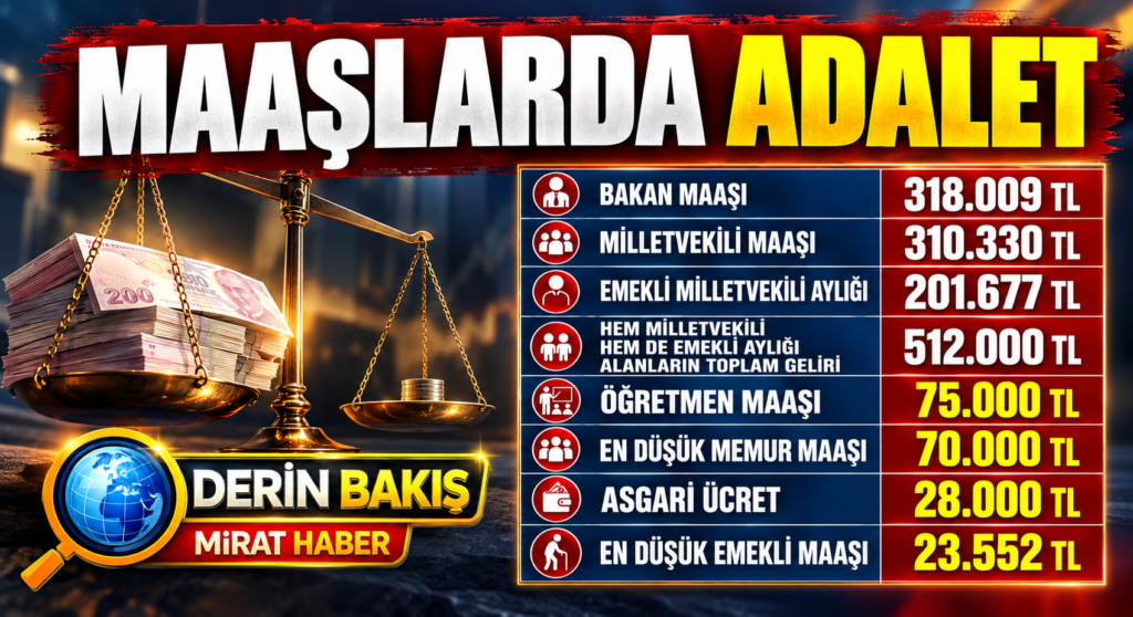Mesele Maaş Farkı Değil, Adalet Meselesi!