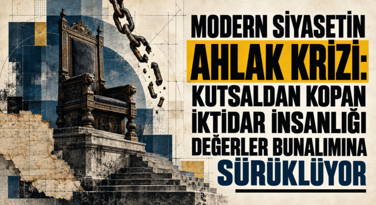 MODERN SİYASETİN AHLAK KRİZİ: KUTSALDAN KOPAN İKTİDAR İNSANLIĞI DEĞERLER BUNALIMINA SÜRÜKLÜYOR
