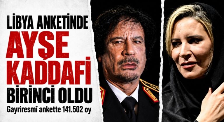 Ayşe Kaddafi, Libya Liderliği Anketinde Birinci Oldu