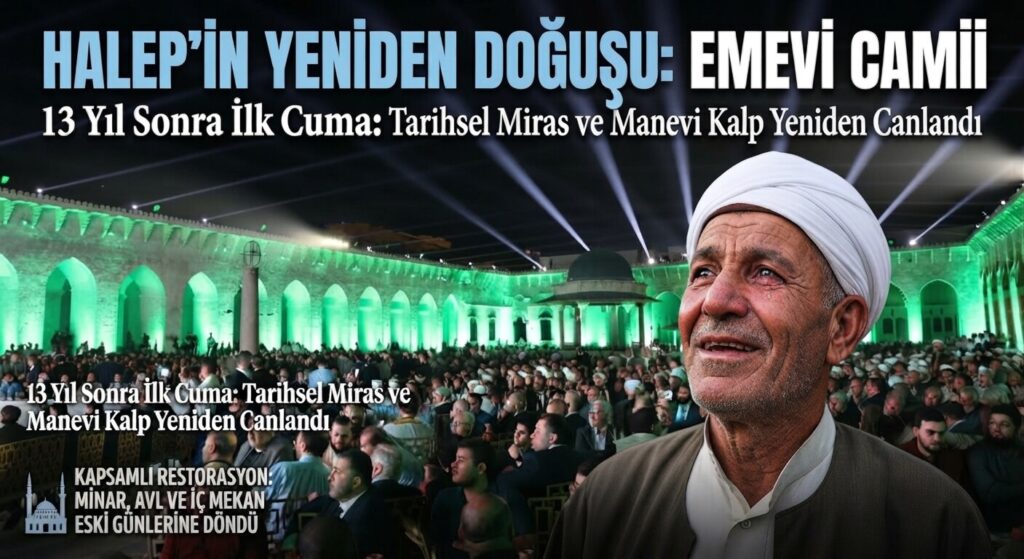 Tarihî Emevi Camii İbadete Açıldı