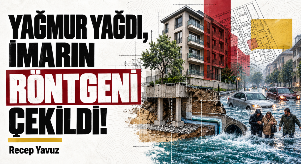 YAĞMUR YAĞDI, İMARIN RÖNTGENİ ÇEKİLDİ!