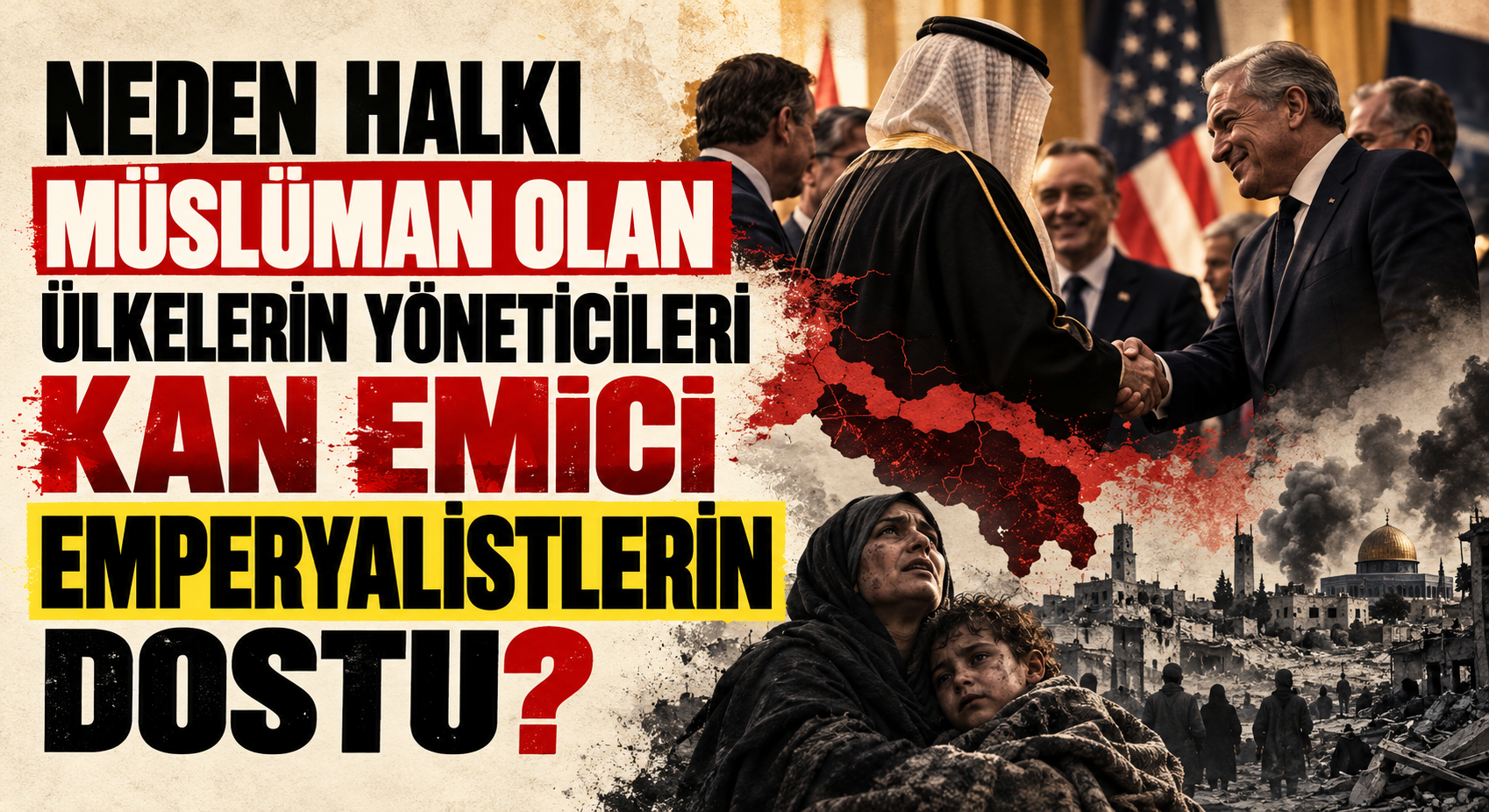 NEDEN HALKI MÜSLÜMAN OLAN ÜLKELERİN YÖNETİCİLERİ KAN EMİCİ EMPERYALİSTLERİN DOSTU?