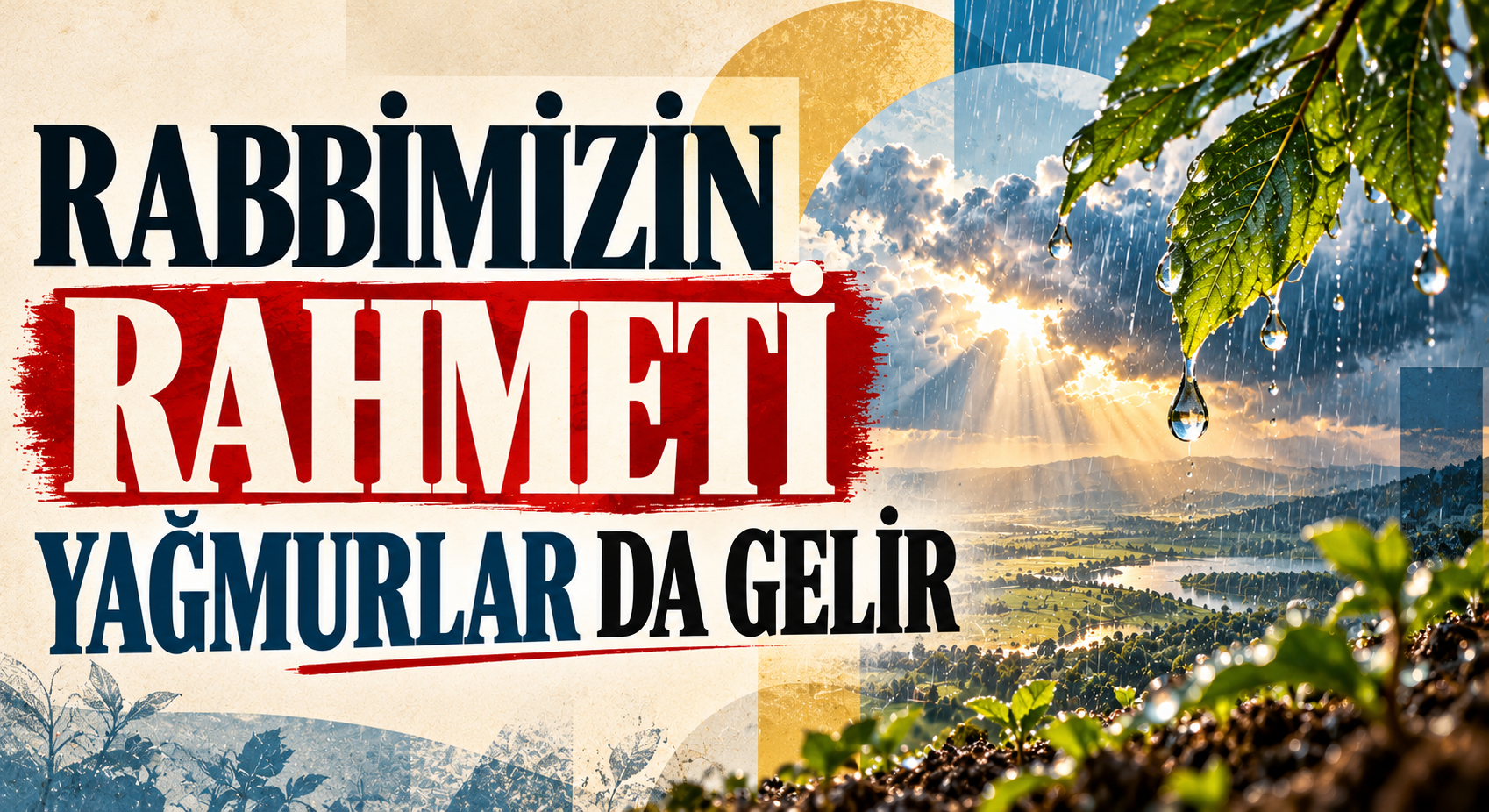 RABBİMİZİN RAHMETİ YAĞMURLAR DA GELİR