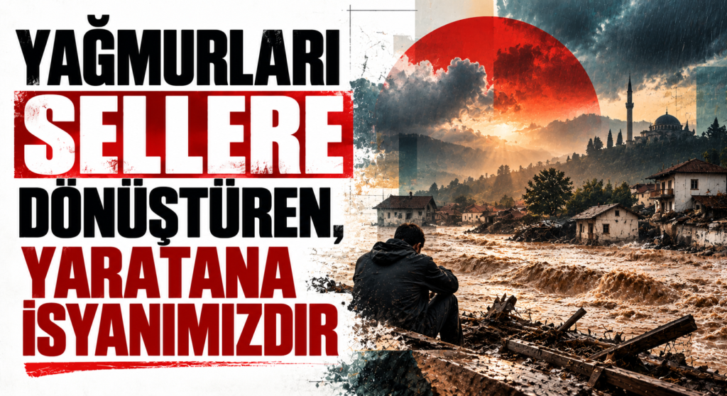 YAĞMURLARI SELLERE DÖNÜŞTÜREN, YARATANA İSYANIMIZDIR