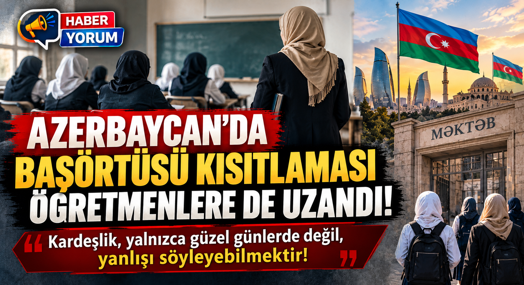 Azerbaycan’da Başörtüsü Kısıtlaması Öğretmenlere de Uzandı!